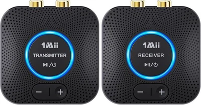 Juego receptor transmisor de audio inalámbrico 1Mii 2,4 GHz para TV 260 pies/80 m de largo alcance Foto 1 de 4