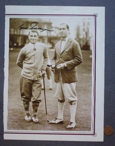 Pro Golf Legend Gene Sarazen Signed Autographed VINTAGE Walter Hagen photo COOL- - Picture 1 of 1