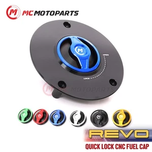 REVO Blue Quick Lock Fuel Cap For DL650 / V-STROM 12 13 14 15 16 17 - Picture 1 of 5