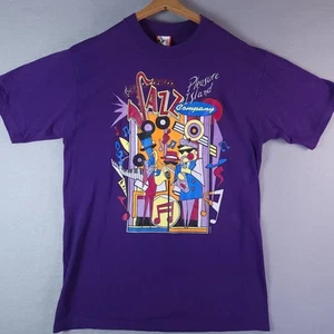 Vintage Disney Pleasure Island Jazz Company Shirt Mens Large Graphic 90s Tee - Picture 1 of 8