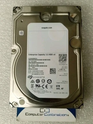 Seagate Enterprise Capacity ST6000NM0034 6TB 7.2K RPM SAS-12Gb/s 128MB 3.5" HDD - Image 1 of 4