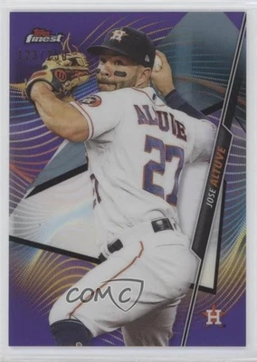2020 Topps Finest Purple Refractor /250 Jose Altuve #82 - Image 1 of 2