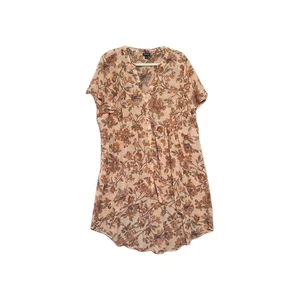 Torrid Women's Lexie Hi Low Babydoll Chiffon Tunic Button Top 3 - Picture 1 of 7