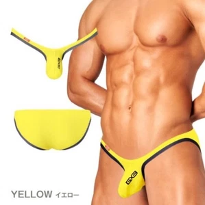 GX3 Yellow Black Gloss Sports Everest Bikini Brief Japanese Small / Medium - Picture 1 of 1