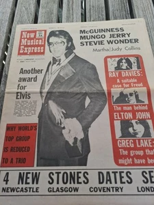 Vintage NME Magazine 13 FEBRUARY 1971 Elvis Mungo Wonder Martha McGuinness Kinks - Imagen 1 de 7