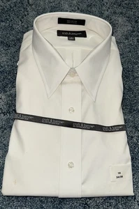 Camisa de manga larga Croft & Barrow de corte clásico para hombre. Talla 18 34/35 y Blanco - Imagen 1 de 1