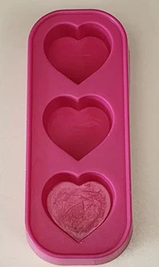 Vintage Mattel rosa Kunststoff dreifach Herz Form-ca. 5" x 2" x 1/2" - Barbie? Selten - Bild 1 von 6