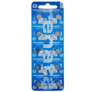 100 Renata 361 SR721W Silver Oxide 1.55v 0% MERCURY Batteries - Picture 1 of 1