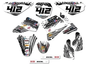 2005-2023 RM 85 MERICA Grey Senge Graphics Kit Compatible with Suzuki - Picture 1 of 10