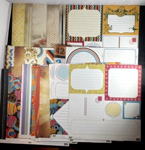 Álbumes de recortes/papel manualidades 12 x 12 papel brillante 42 hojas - varias líneas - Imagen 1 de 10