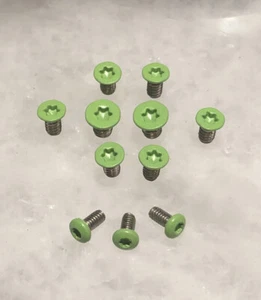 Zombie Green Stainless Screw Set For Spyderco Yojimbo 2 Yojumbo 2 Tip Up Or MXG - Picture 1 of 6