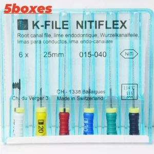 5xDental K-FILE NiTi Flexible Endo Root Canal K Files Hand Use Endodontic files - Bild 1 von 5