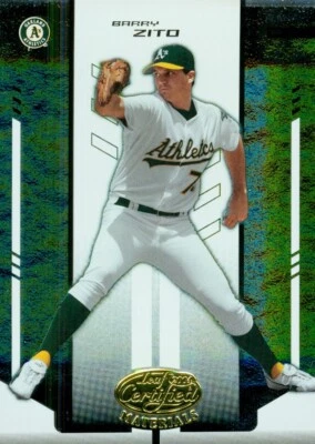 2004 Leaf Certified Materials Barry Zito 18 Athletics - Image 1 of 2