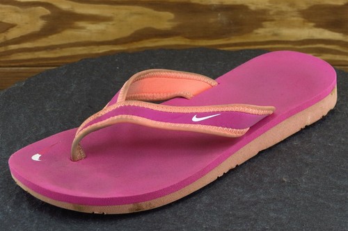 Sandali da donna Nike taglia 6 M viola infradito sintetici 1042996552