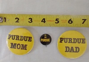 VINTAGE PURDUE BOILERMAKERS PINS Set of 3 From 1980s Football - Picture 1 of 5
