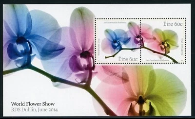 IRLANDA 2014 COMO NUEVA NH HOJA DE RECUERDO #2038b ESPECTÁCULO MUNDIAL DE FLORES, ¡DUBLÍN!! Foto 1 de 2