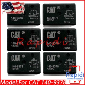6Pcs Replace Automotive Power Relay For CAT 140-9378 HFV6-012Z-TR 12VDC 5-Pins - Picture 1 of 6