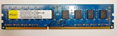 Elixir DDR3 4GB (1x 4GB) M2F4G64CB8HG4N-DI  2RX8  PC3-12800U 11-12-B0.1600 #RX2 - Bild 1 von 2