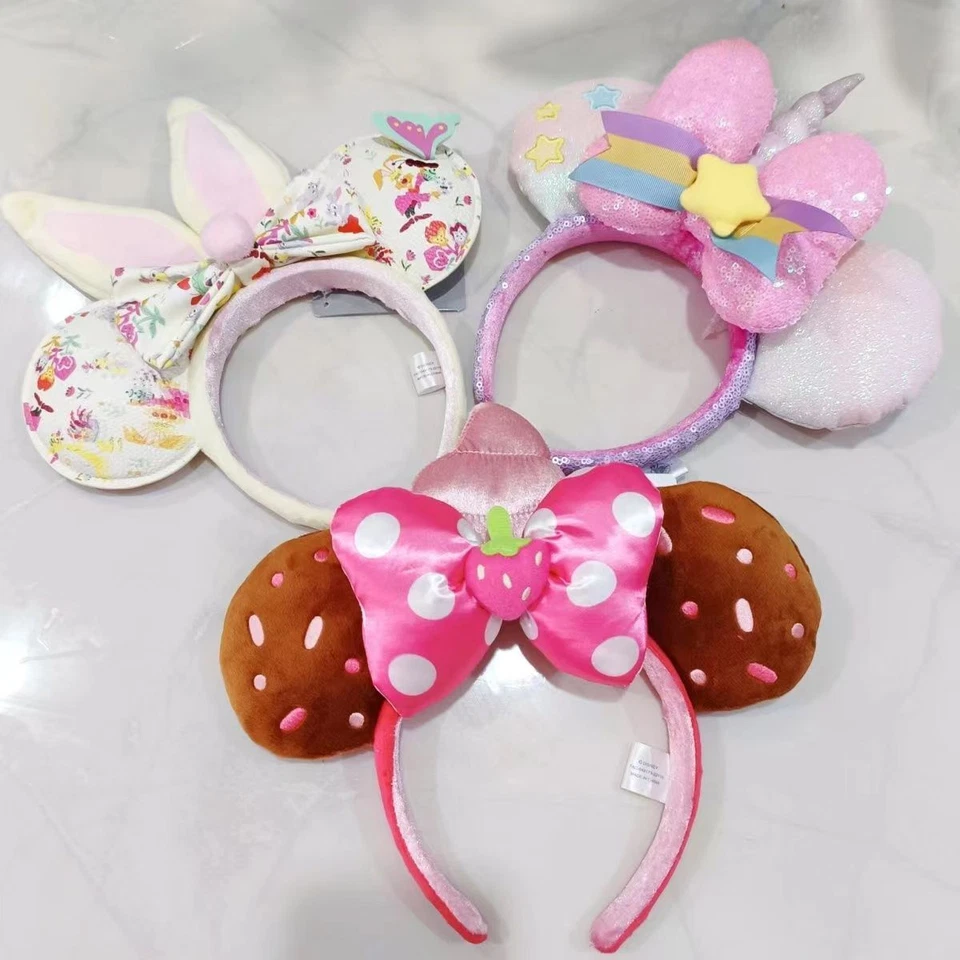Diadema Orejas de Minnie Mouse Conejo Reinado Pascua Unicornio Cupcake Parques Disney Foto 1 de 4