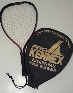 VINTAGE EKTELON EXCEL Graphite Racquetball Racquet +Kennex Soft Case - Picture 1 of 12