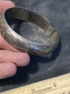 siam sterling hinged bangle bracelet - Picture 1 of 12