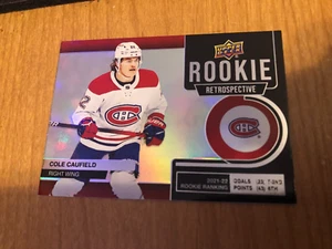 2022/23 Upper Deck Rookie Retrospective Cole Caufield Montreal Canadiens - Picture 1 of 1