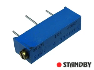 5pcs Bortun 3/4” Rectangular Multiturn Cermet Trimming Potentiometer 100Ω 3006P - Bild 1 von 1