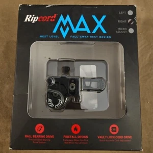 RIP CORD MAX FALL AWAY ARROW REST - RH - BLACK FITS; MATHEWS, HOYT, BOWTECH, PSE - Picture 1 of 7