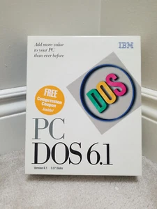 IBM PC DOS 6.1 Base Edition 61G1550 - Retail Big Box Version! - Picture 1 of 8