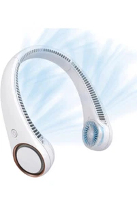  Portable Neck Fan, Hands Free Bladeless Fan, Cooling Personal Fan,3 Speeds Adju - Picture 1 of 5