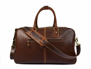 Handcrafted Leather Duffle Bag for Men - Stylish & Durable - Picture 1 of 6