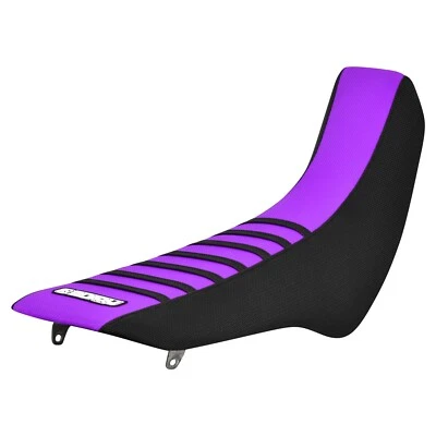 1996-2008 KAWASAKI KLX 300 Seat Cover by Enjoy Mfg  BLACK/PURPLE/BLACK #372 - Image 1 of 4