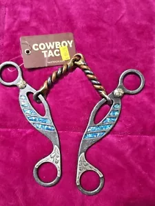 Partrade Cowboy Tack 5 1/8" Türkis Trense Kupfer Twist Knebel Bit Level 3 - Bild 1 von 4