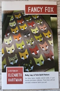 Elizabeth Hartman EH-009 Funny Fox Baby, Lap and Twin Quilt Pattern ~ 2014/2015 - Picture 1 of 7
