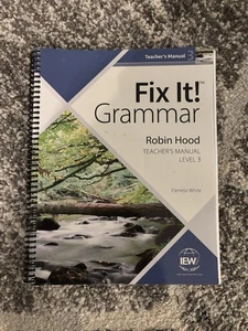 Fix It! Grammar: Robin Hood, Teacher's Manual Book Level 3 by Pamela White 2022 - Foto 1 di 3
