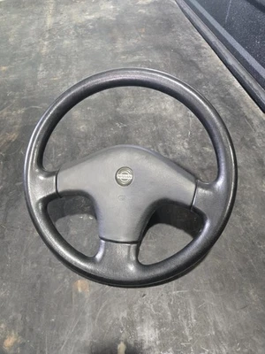 Volante Nissan 240SX S13 capa preta fabricante de equipamento original 48430-51F00 Silvia 180sx - Imagem 1 de 4