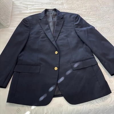 Мужская American Living темно-синий Sport куртка костюм пальто Blazer 42R кнопки золото - Изображение 1 из 3