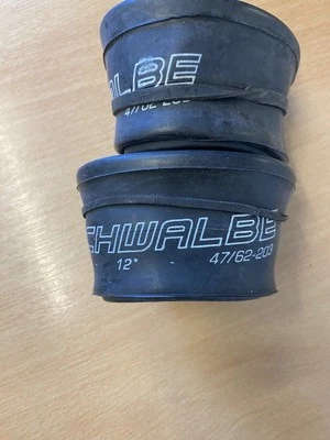 x2 Schwalbe AV1 45 Degree Schrader Tubes - 12" Inner Tube (47-203 to 62-203) - Image 1 of 3