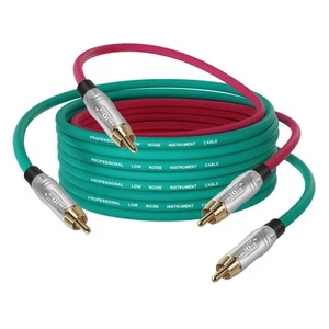 RCA Audio Cable - 2 Male to 2 Male Subwoofer Cable for Home Theater, HDTV, Am... - Picture 1 of 6