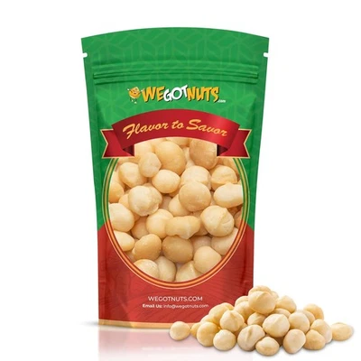 Nueces de macadamia crudas de lujo - 2 libras - calidad premium sin cáscara y sin sal...  Foto 1 de 4