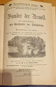 Wunder Der URWELT, GESCHICHTE DER SCHÖPFUNG, 1898 - Bild 1 von 2