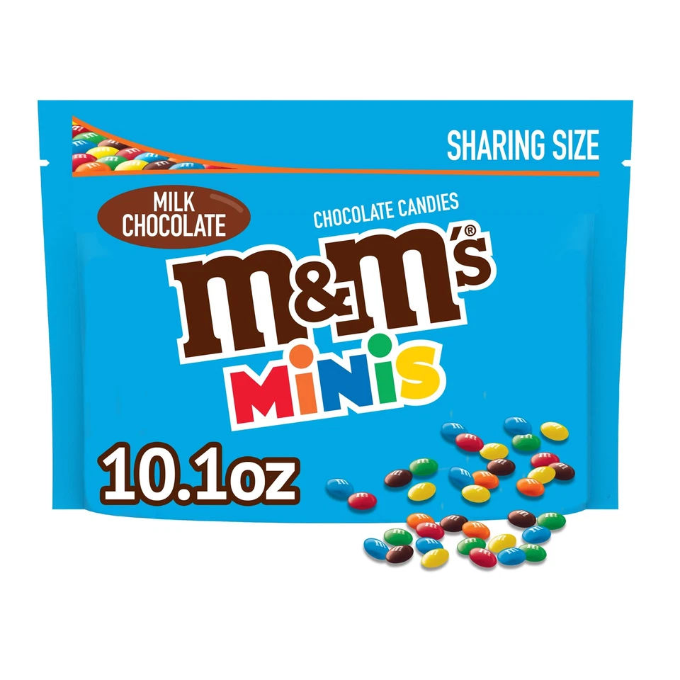 Caramelo de chocolate con leche M&M's Minis tamaño compartido - bolsa de 10,1 oz Foto 1 de 1