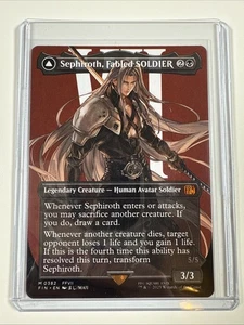 Sephiroth, Fabled SOLDIER (Borderless) MtG Final Fantasy Regular FIN0382 - Picture 1 of 9