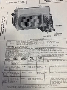 Radio Packard 1949, modelo Pa-393607, 6 voltios manual de servicio automático - Imagen 1 de 2