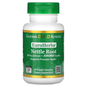 EuroHerbs, Nettle Root Extract, Euromed Quality, 250 mg, 60 Veggie Capsules - Picture 1 of 6