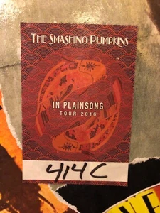 The Smashing Pumpkins 2016 In Plainsong Sticker All Access Tour Pass Chicago - Picture 1 of 1