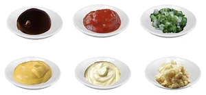 Melamin Runde Soja Soßenschale 3-3/4" Durchmesser 3 Unzen Gewürze Gewürze Weiß Kunststoff - Bild 1 von 6