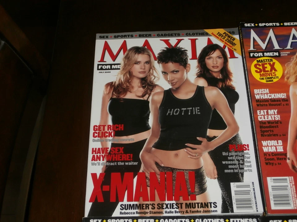 JULY 2000 MAXIM MAGAZINE #31 X-MEN MOVIE HALLE BERRY COVER - Image 1 of 1