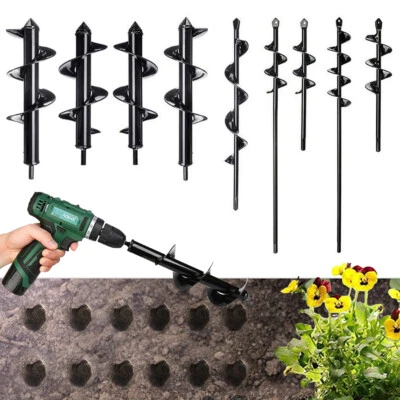 Gartenbohrer Erdbohrer für Bohrmaschine Schnecken Spiralbohrer Handbohrer Bohrer - Bild 1 von 4