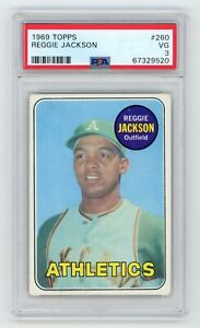 1969 Topps Reggie Jackson #260 Rookie RC Vintage PSA 3 VG Very Good Athletics